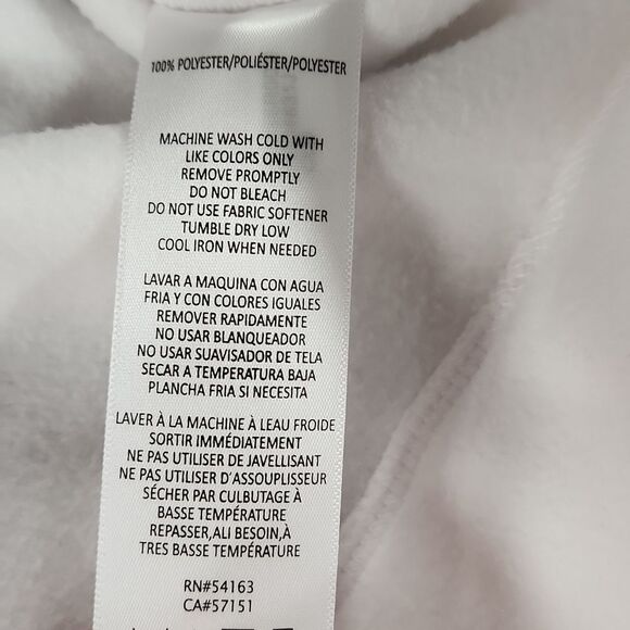 🔥NWT Tommy Hilfiger Sport Ivory Zippered Fleece Jacket Large - Picture 13 of 13